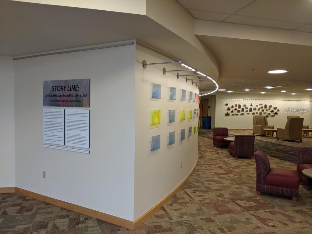 STORY LINE: A Visual History from Poland to USA, an art installation by Susan&nbsp;Cooper